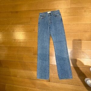 Stylish Blue Straight Leg Women's Jeans